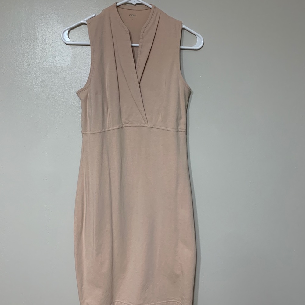 Nau Clothing blush colored sleeveless dress
